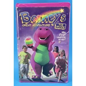 Barneys Great Adventure: The Movie (VHS, 1998) Purple Clamshell Dinosaur‎ Barney